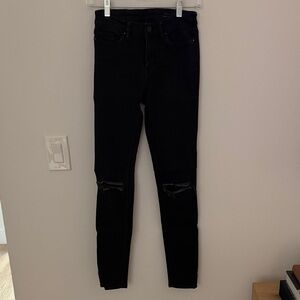 Allsaints Grace Women's Black Jeans 25 W25 Ripped all saints
